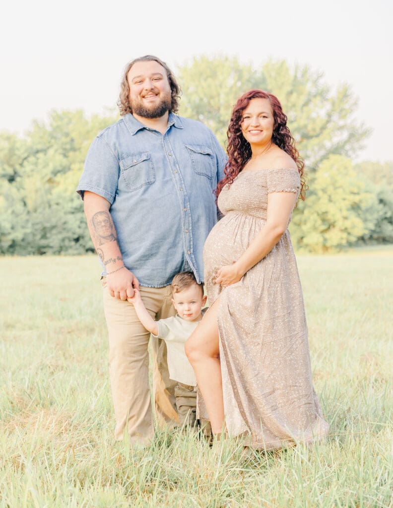 Family maternity portrait in Murfreesboro Tennessee by S. Reed Photography