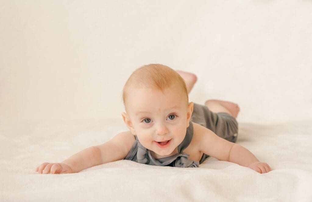 Child portrait showing natural personality photographed by Murfreesboro school photographer S. Reed Photography.